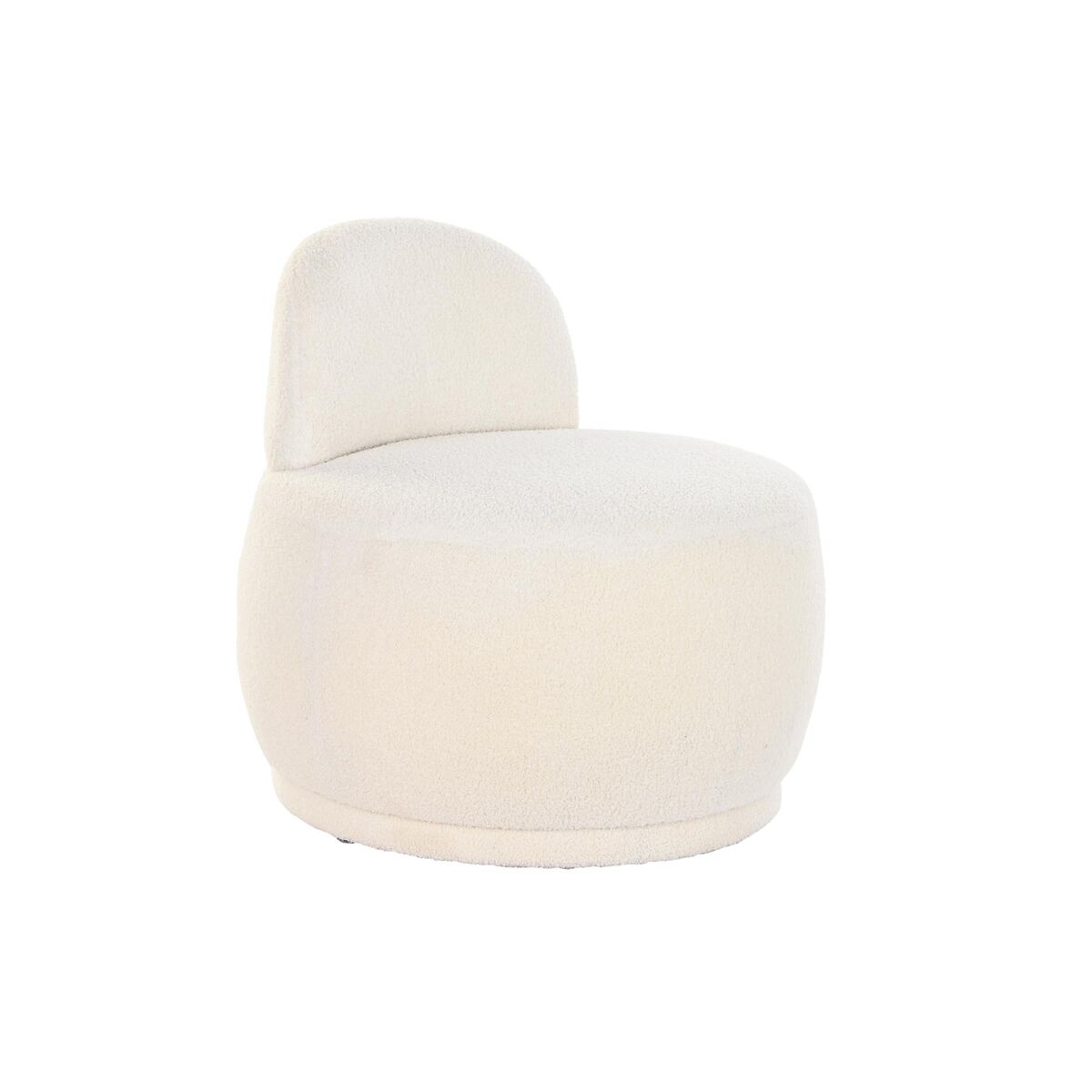 Naslanjač DKD Home Decor Bela 66 x 66 x 66 cm